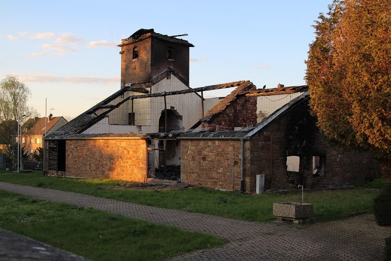St. Lambertus zwei Tage nach dem Brand (2023)