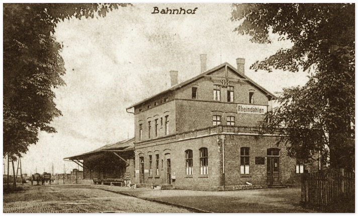 Der Bahnhof von Rheindahlen, ca. 1908